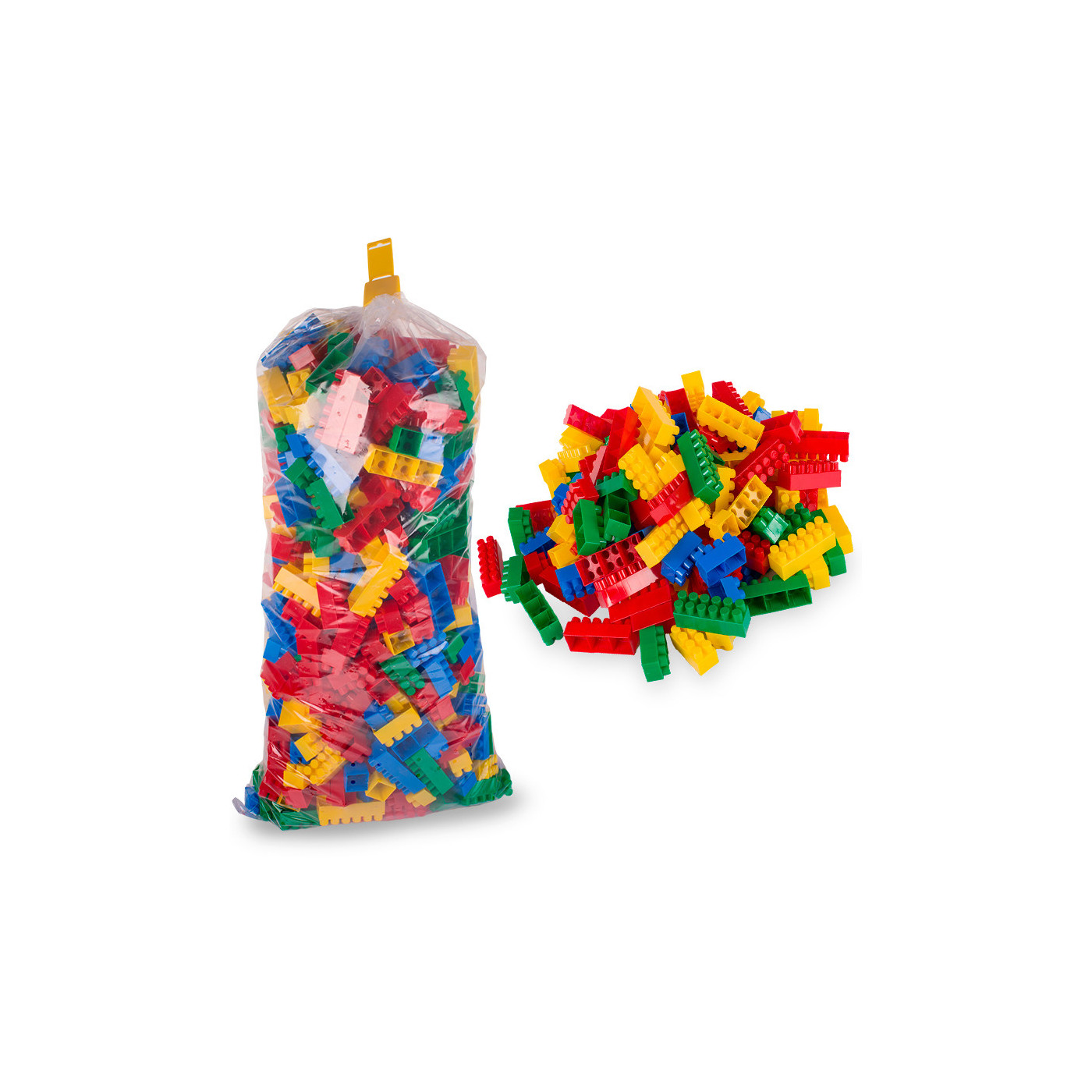 Klocki duże elementy dla dzieci HEMAR K2 - worek klocków 5 kg - ok. 660 el.