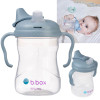 Kubek B.box z miękkim ustnikiem 240 ml niekapek 4m+ błękitny