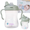Kubek B.box z miękkim ustnikiem 240 ml niekapek 4m+ szałwiowy
