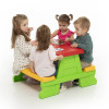 Stolik piknikowy z ławkami dla dzieci ogrodowy duży