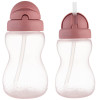 Bidon z miękką, składaną rurką silikonową 270 ml Canpol babies różowy