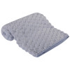 Miękki kocyk niemowlęcy, okrycie dla dziecka 80x90 cm szary