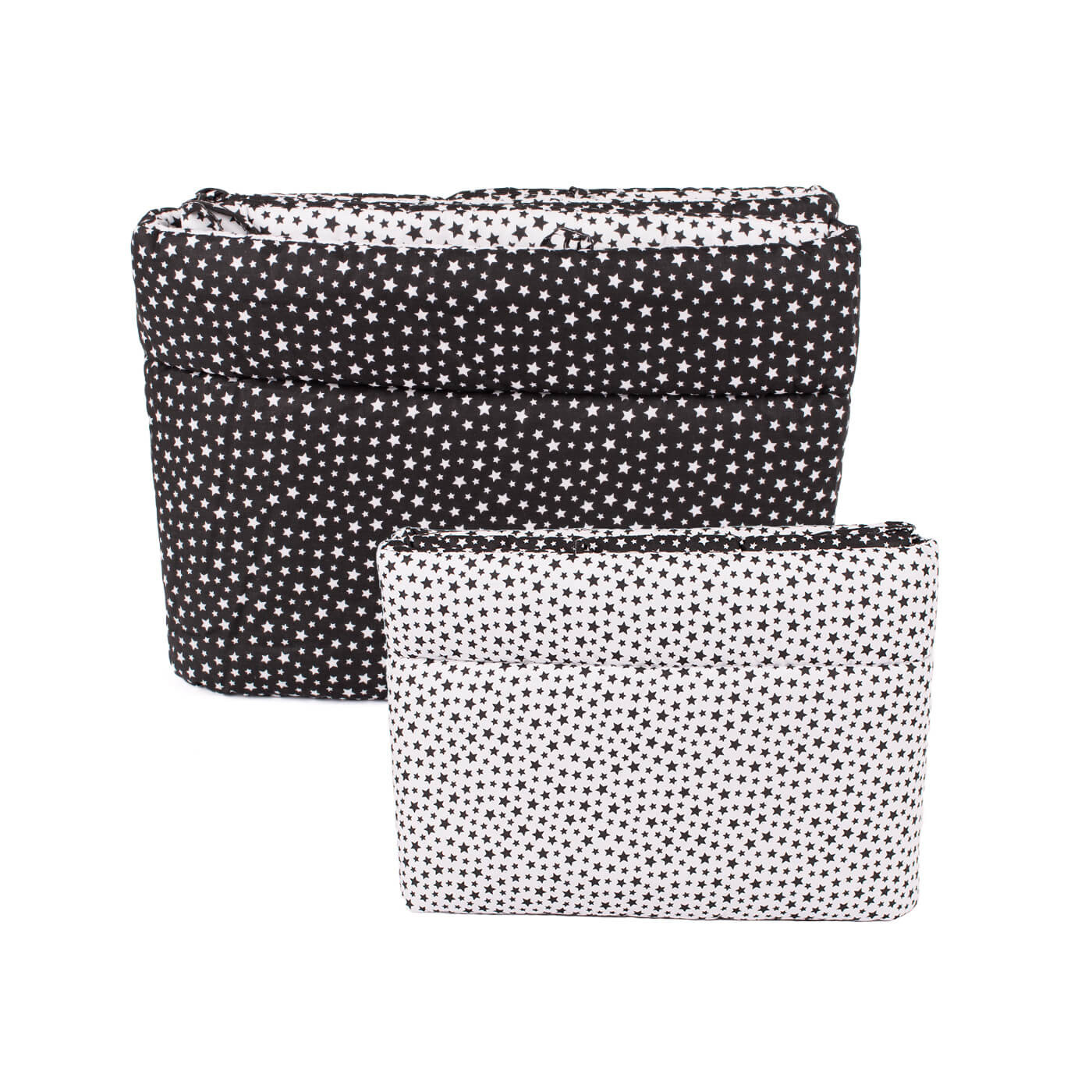 Ochraniacz do łóżeczka dziecięcego dwustronny kontrastowy