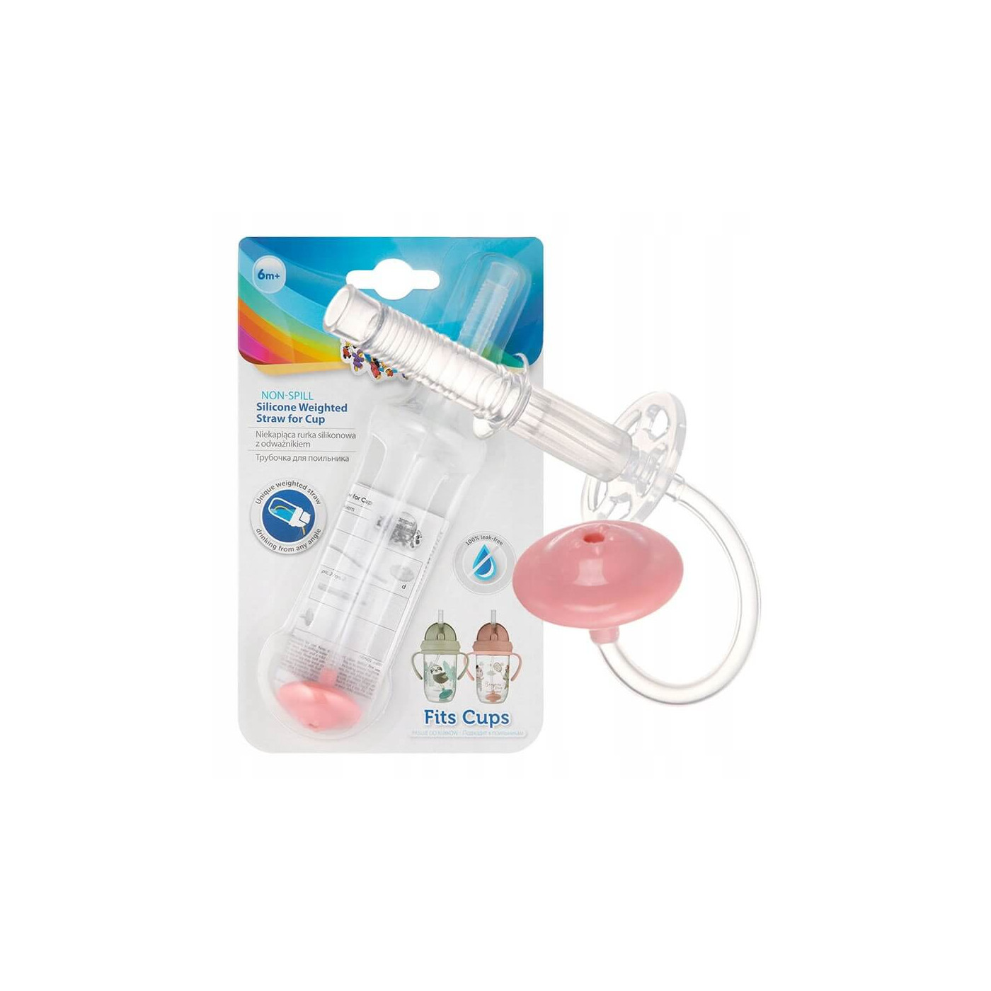 Rurka wymienna silikonowa słomka do kubków z obciążeniem Canpol