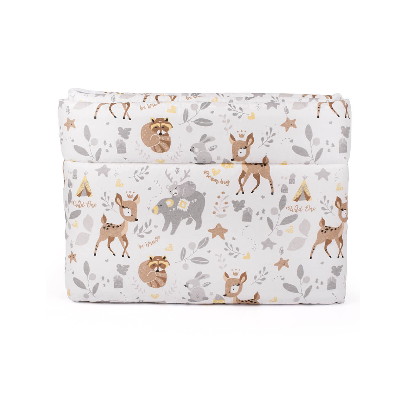 Ochraniacz do łóżeczka niemowlęcego uniwersalny, wiązany bawełna