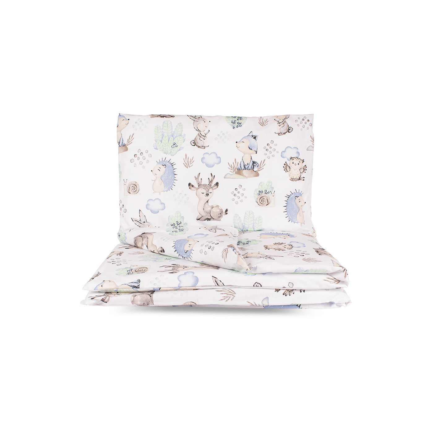 Pościel dla dzieci, do łóżeczka z ochraniaczem 3 el. 120x90 cm bawełna