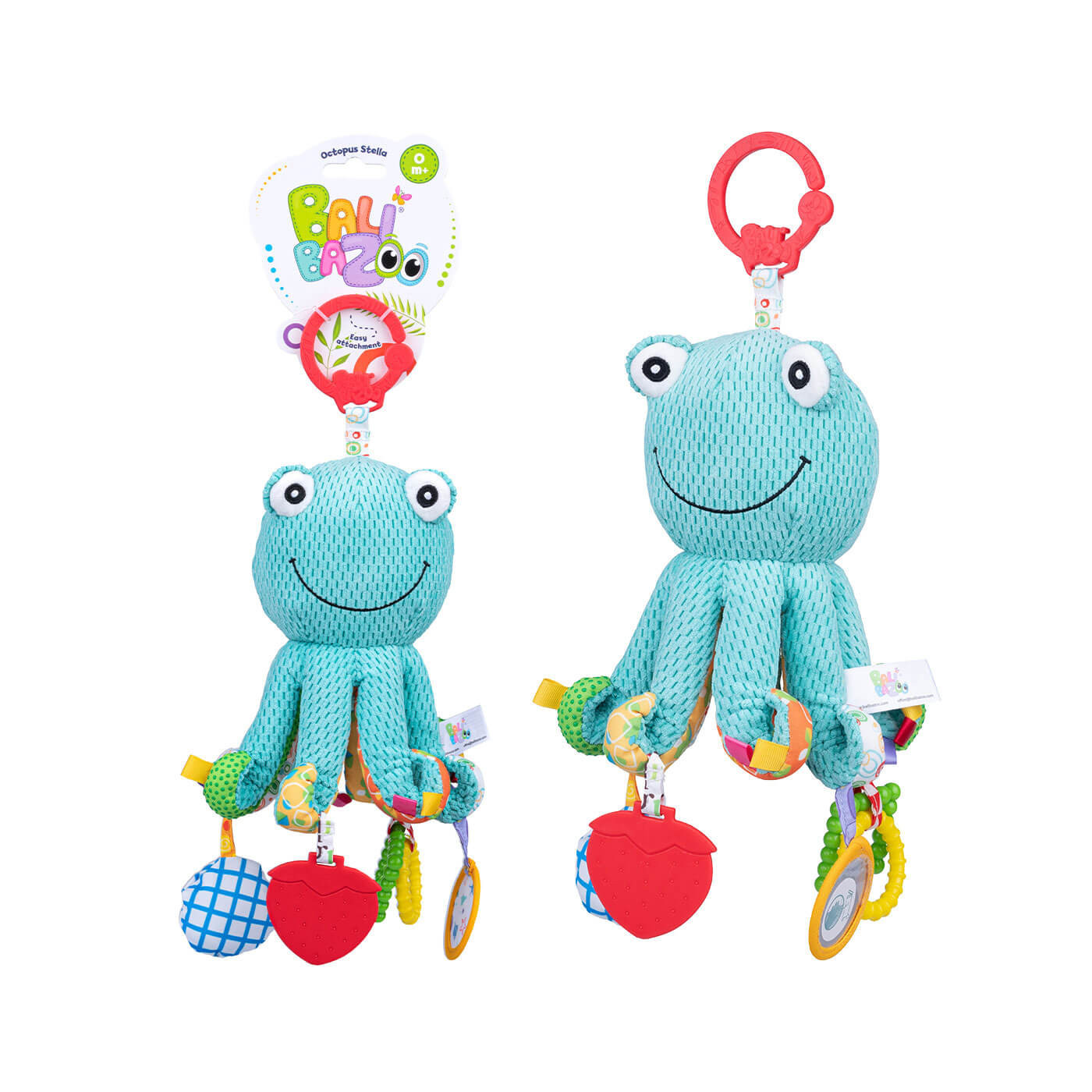 Zawieszka pluszowa Ośmiornica Stella z lusterkiem Balibazoo Dumel