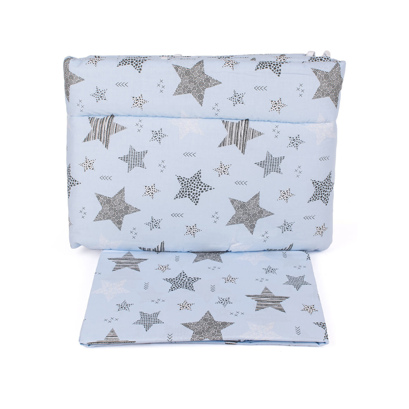 Zestaw pościeli dla dzieci, do łóżeczka z ochraniaczem 3 el. 120x90 cm bawełna