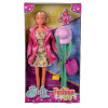 Lalka Steffi Love zestaw fashion - lalka z akcesoriami, stojak na ubrania