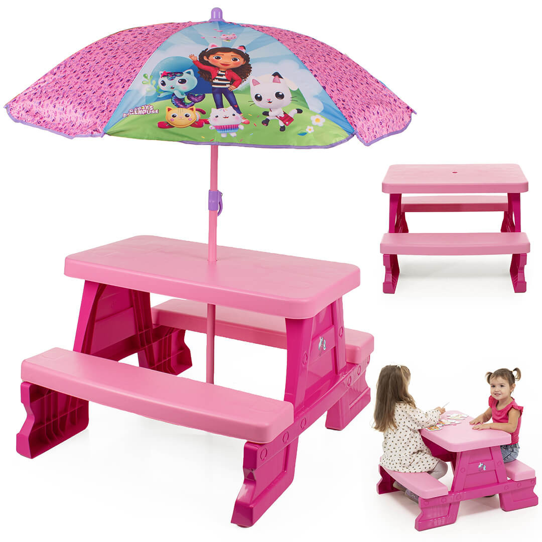 Prezent dla dwuletniej dziewczynki - stolik z ławkami do pokoju i ogrodu