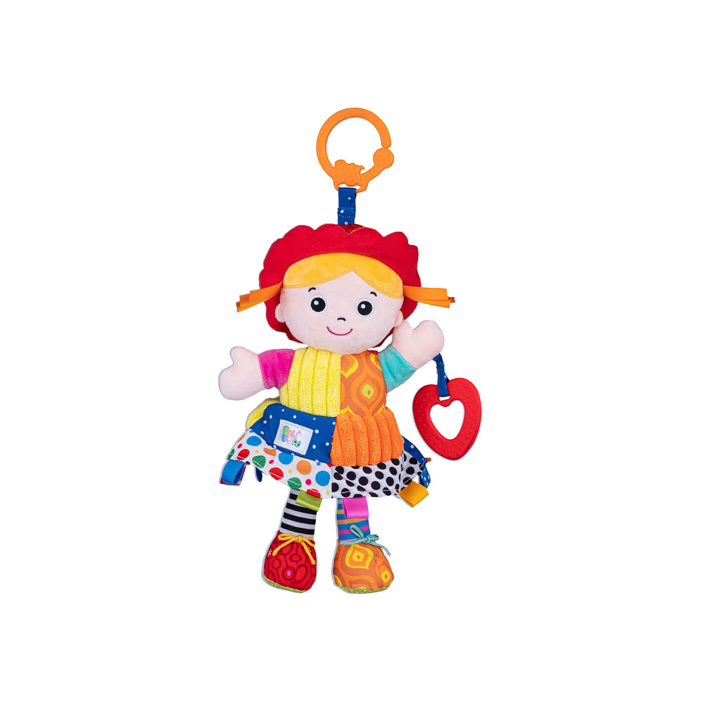 Zawieszka pluszowa Lalka Nicole z gryzakiem Balibazoo Dumel