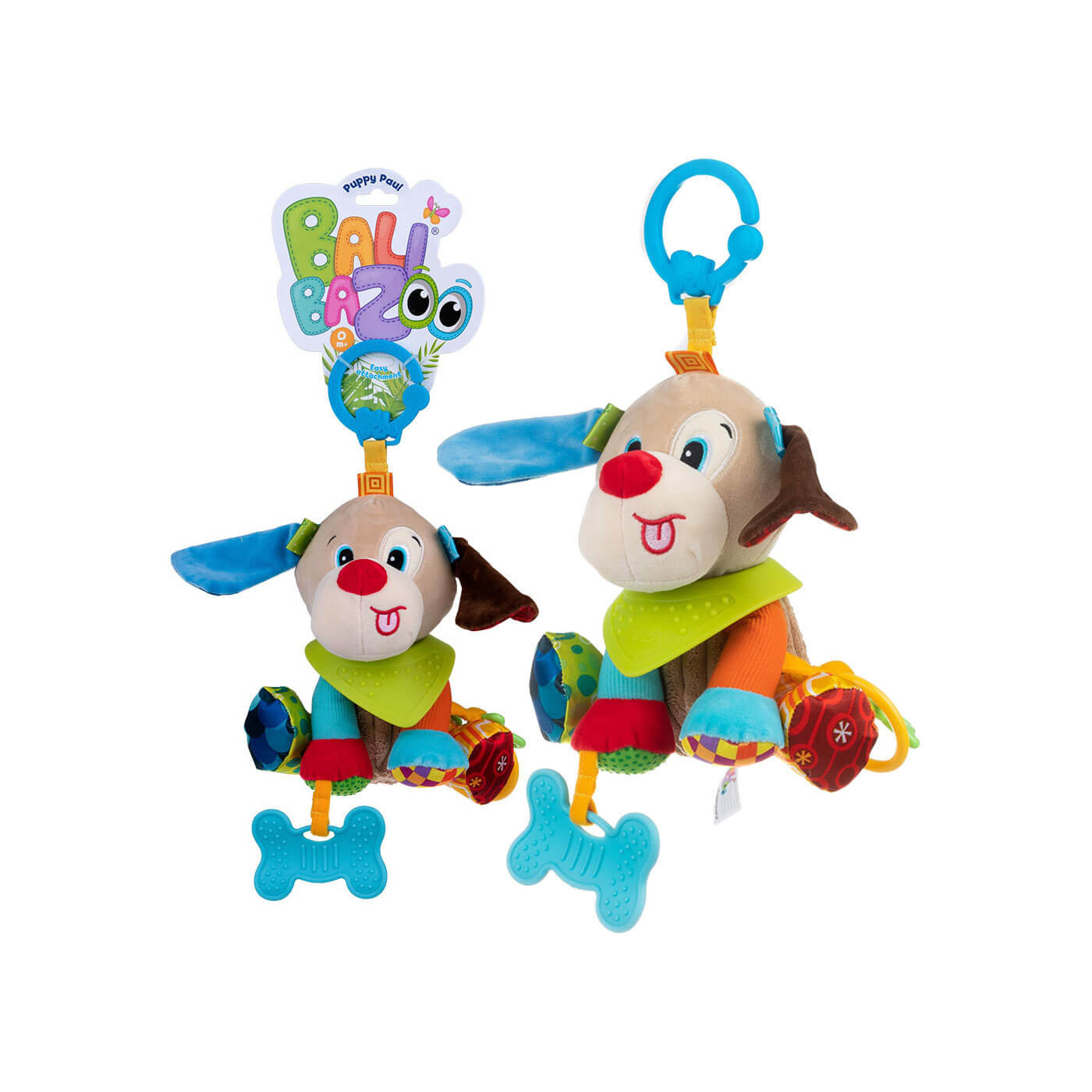 Zawieszka pluszowa z gryzaczkiem Piesek Paul Balibazoo Dumel