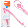 Miękka łyżeczka silikonowa dla niemowląt BABY'S SMILE różowa