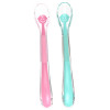 Miękka łyżeczka silikonowa dla niemowląt BABY'S SMILE różowa
