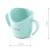 Kubek otwarty do nauki picia ergonomiczny z uchwytami Babyono Miętowy