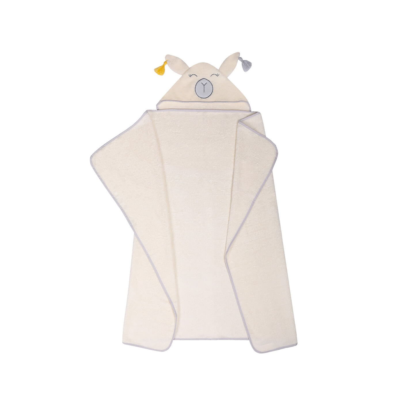 Ręcznik120x100 cm Okrycie kąpielowe 100% bawełna Beżowa Lama