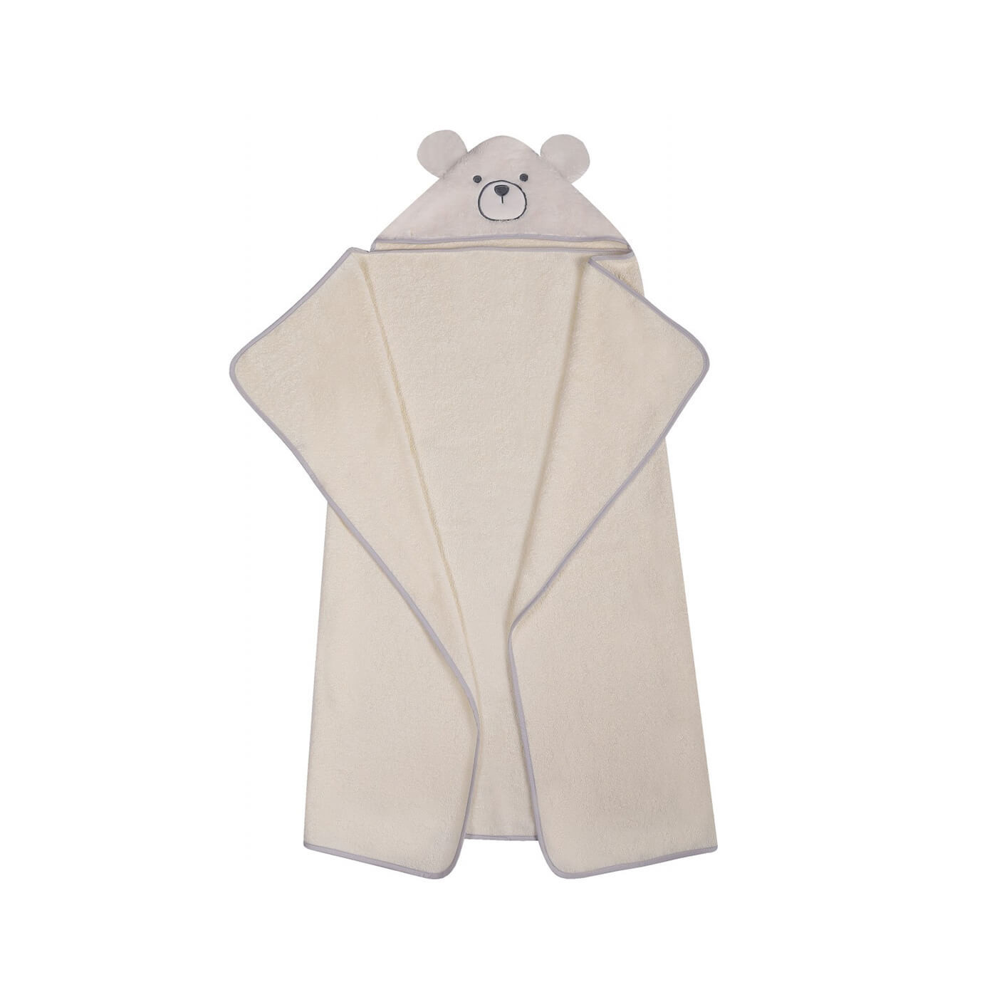 Ręcznik120x100 cm Okrycie kąpielowe 100% bawełna Beżowy Misiu