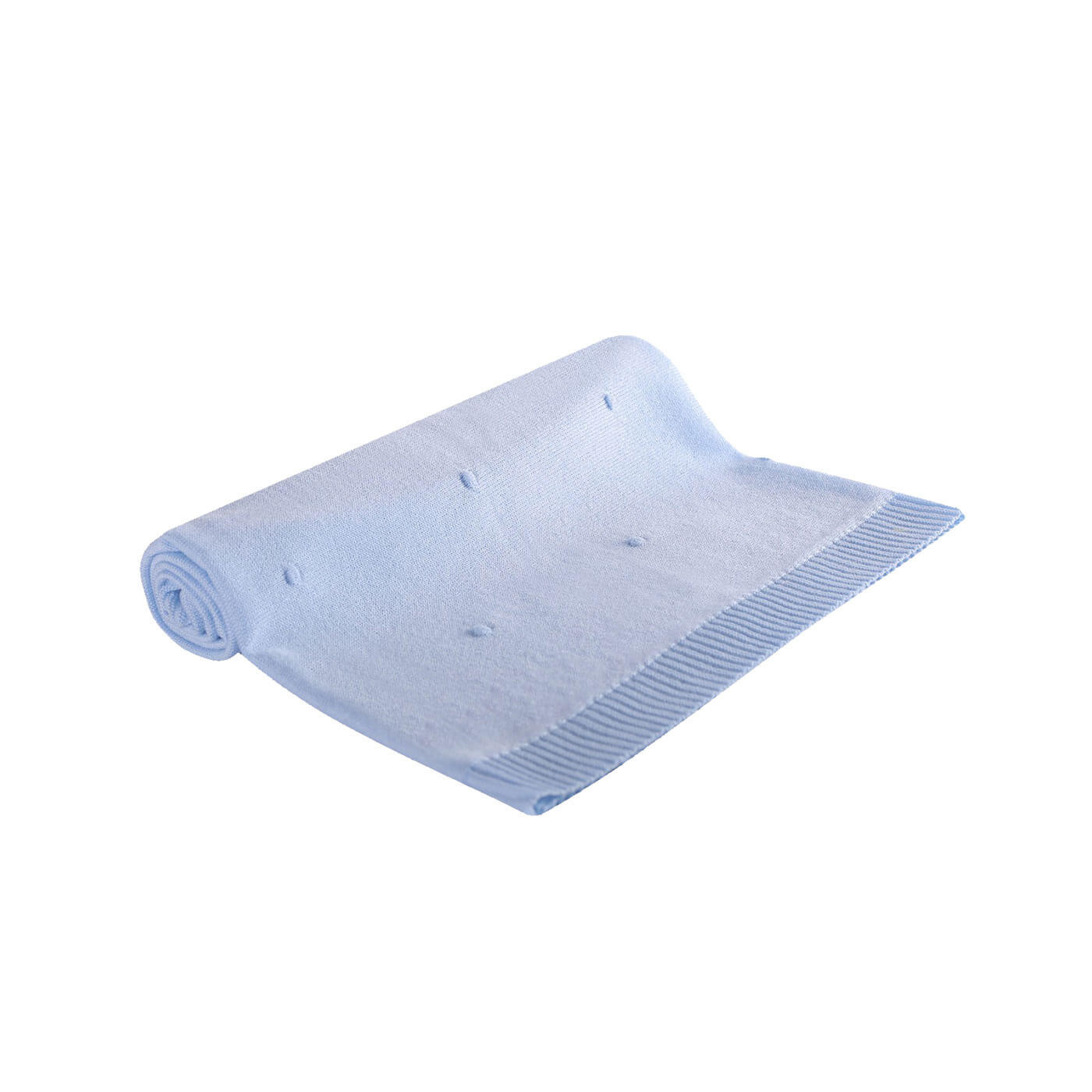 Kocyk miękki dla maluszka na lato Kropki 80x90cm