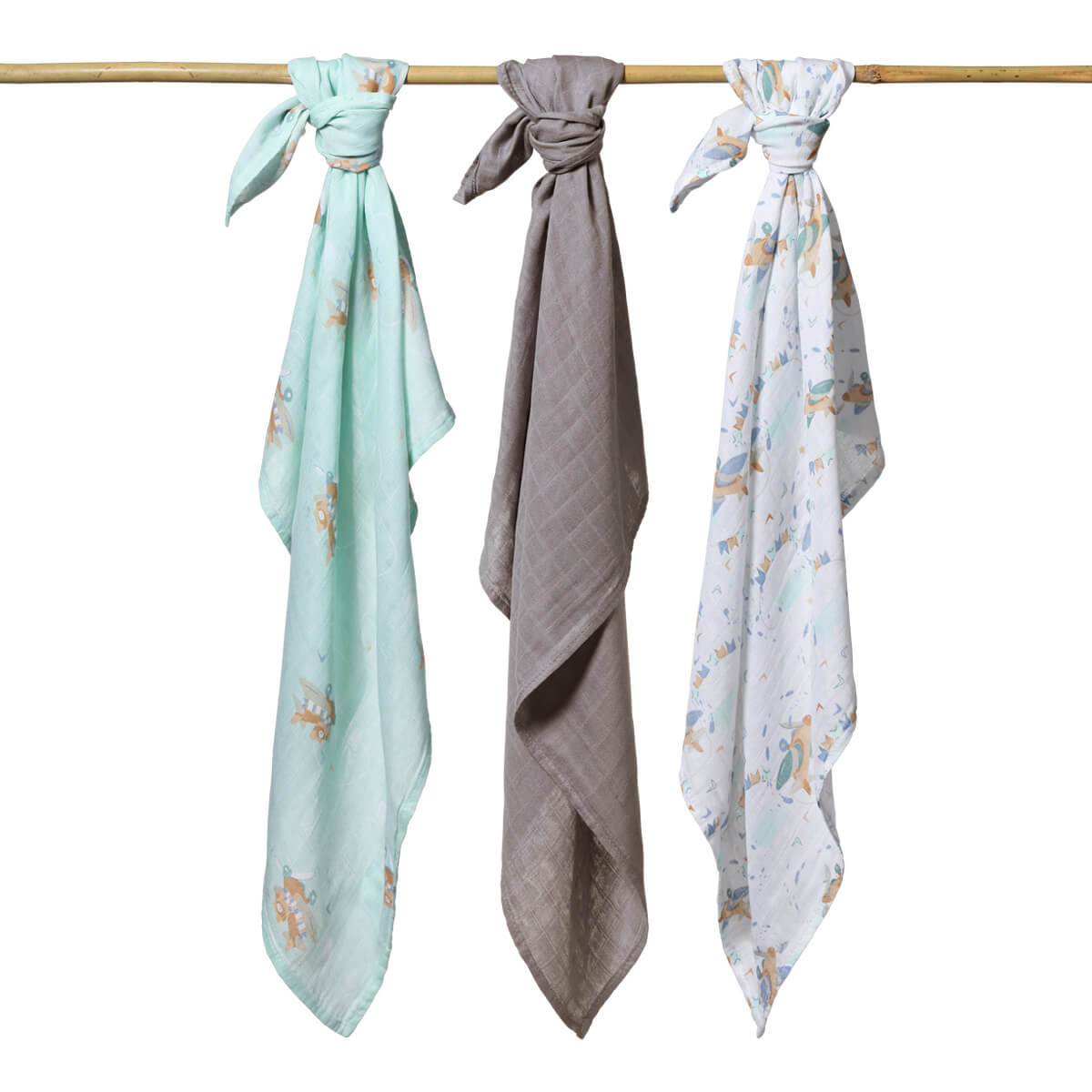 pieluszki muślinowe z bambusa