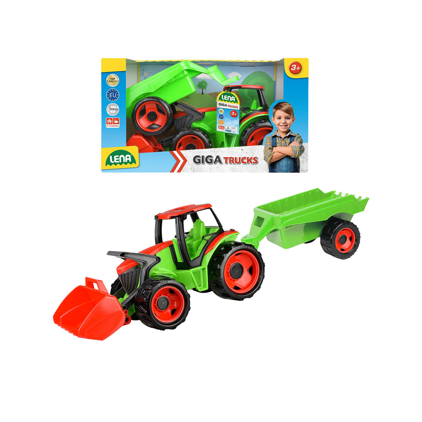 Traktor z przyczepką LENA gigagnt