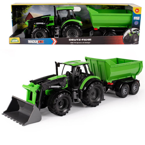 LENA Traktor z przyczepą DEUTZ FAHR 7250 Agrotron WORXX 04617