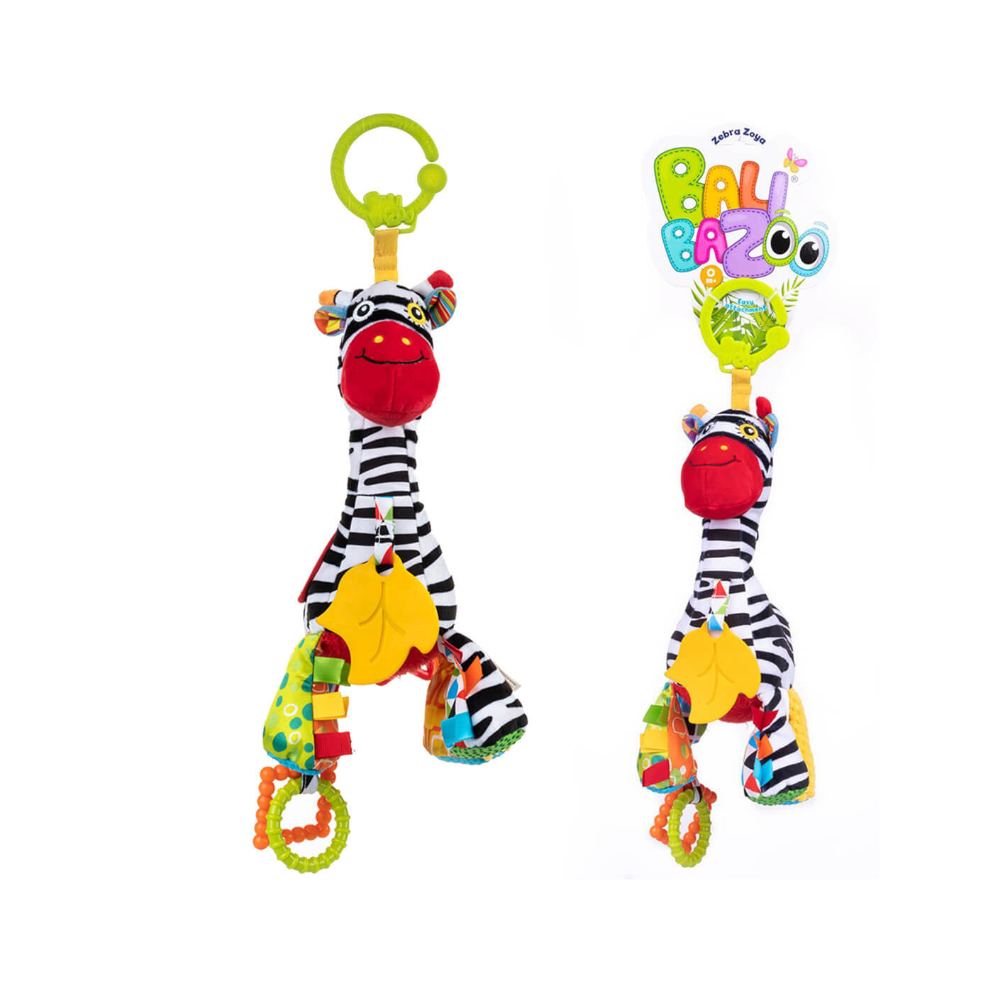 Zawieszka pluszowa Zebra Zoya z pozytywką Balibazoo Dumel