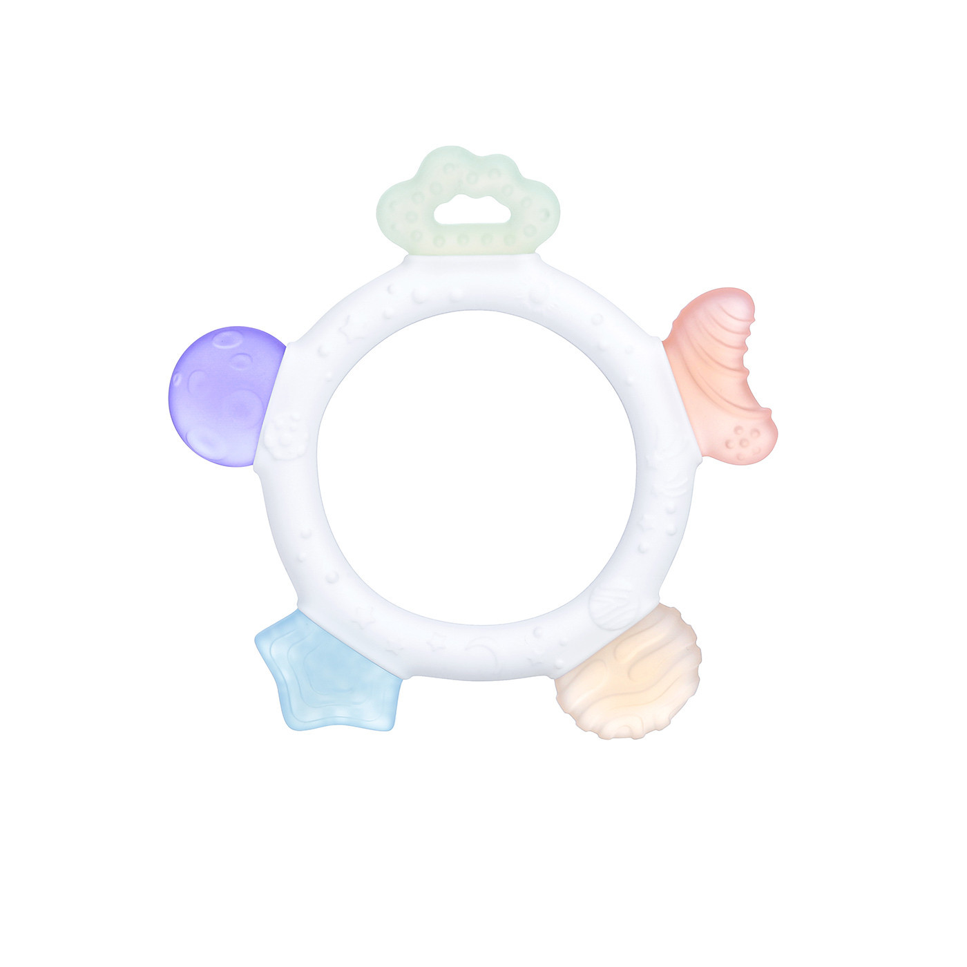 Gryzak na ząbkowanie z wypustkami sensoryczny dla dzieci 3m+ miękki Giligums