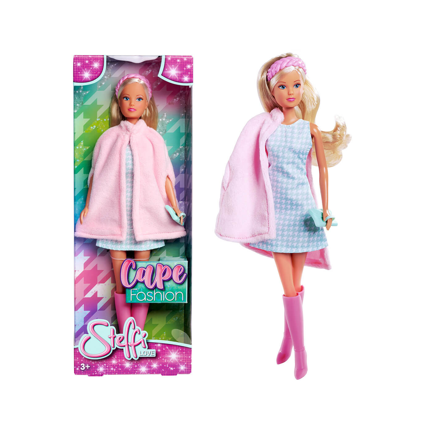 Lalka Steffi w modnej pelerynce zabawka dla dziewczynek 3+ Simba