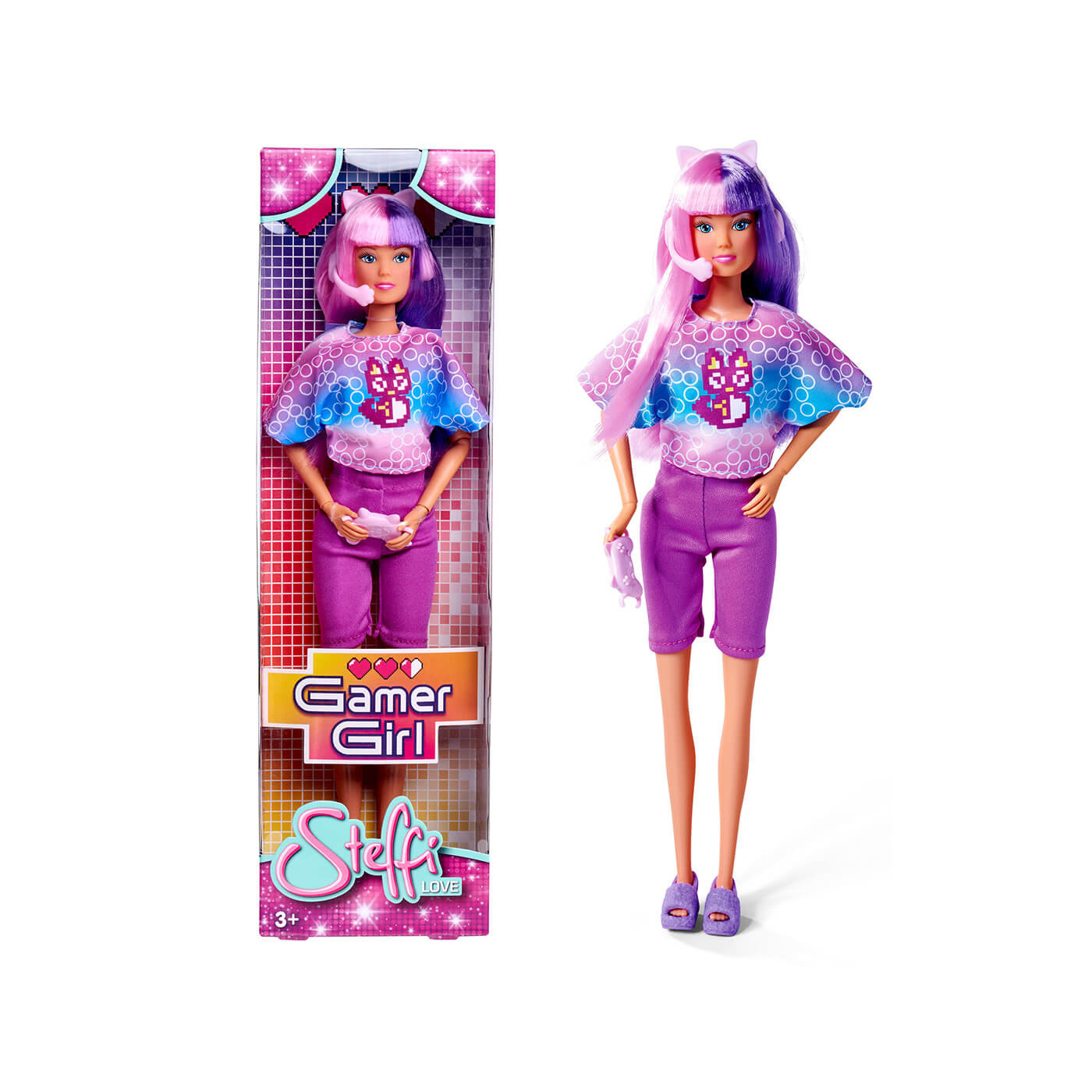 Lalka Steffi z akcesoriami Gamer Girl 3+ Simba