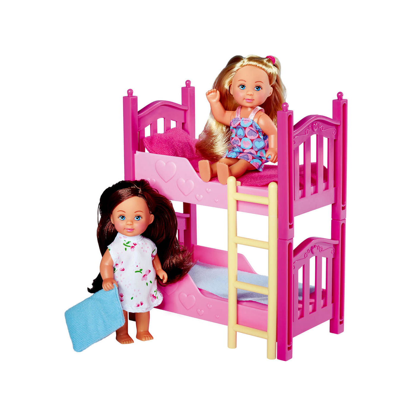 Lalka Evi Love z piętrowym łóżkiem mini laleczka dla dziewczynki 3+ Simba