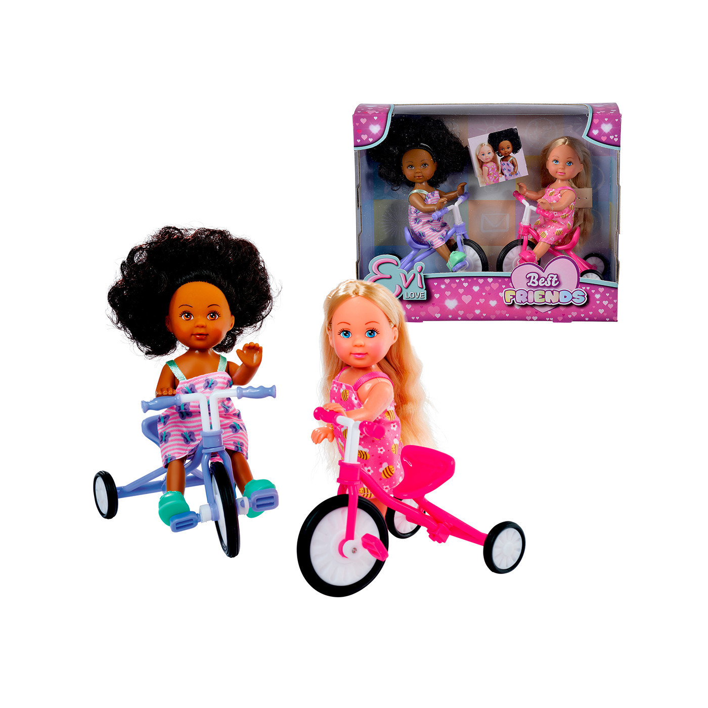 Lalka Evi Love Przyjaciółki na rowerach zestaw laleczek dla dziewczynki 3+ Simba