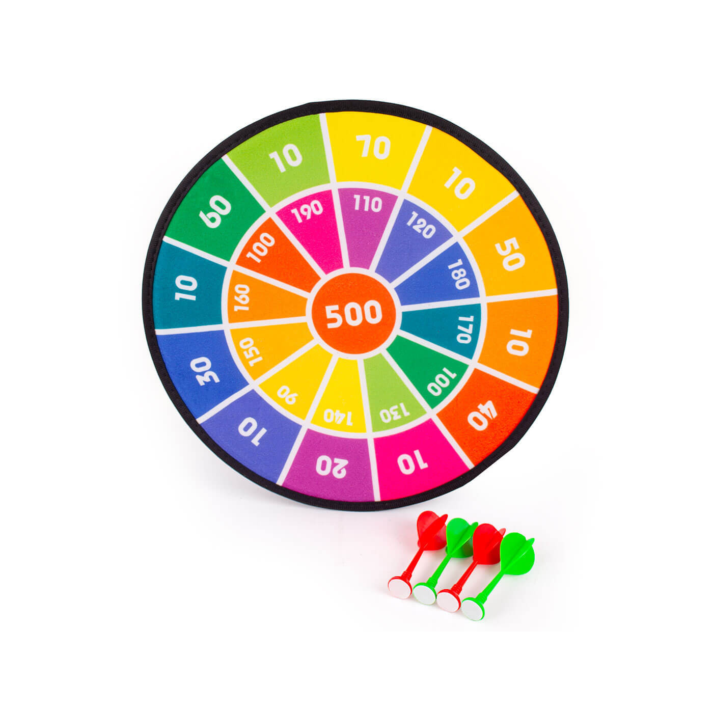 Kolorowa tarcza na rzutki z rzepem – bezpieczna gra zręcznościowa dla dzieci 3+