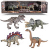 Zestaw figurek dinozaurów 4 szt. ruchome elementy