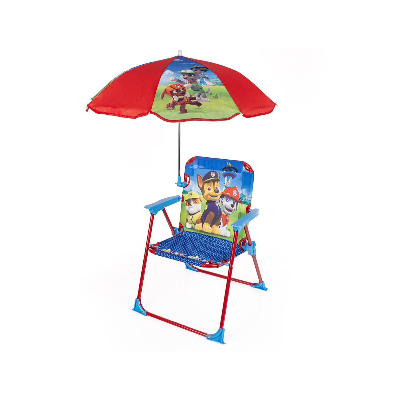 Krzesełko plażowe z parasolką dla chłopca Psi Patrol licencja