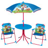 Zestaw ogrodowy dla dzieci Stolik, Krzesła, Parasol plażowy Psi Patrol licencja
