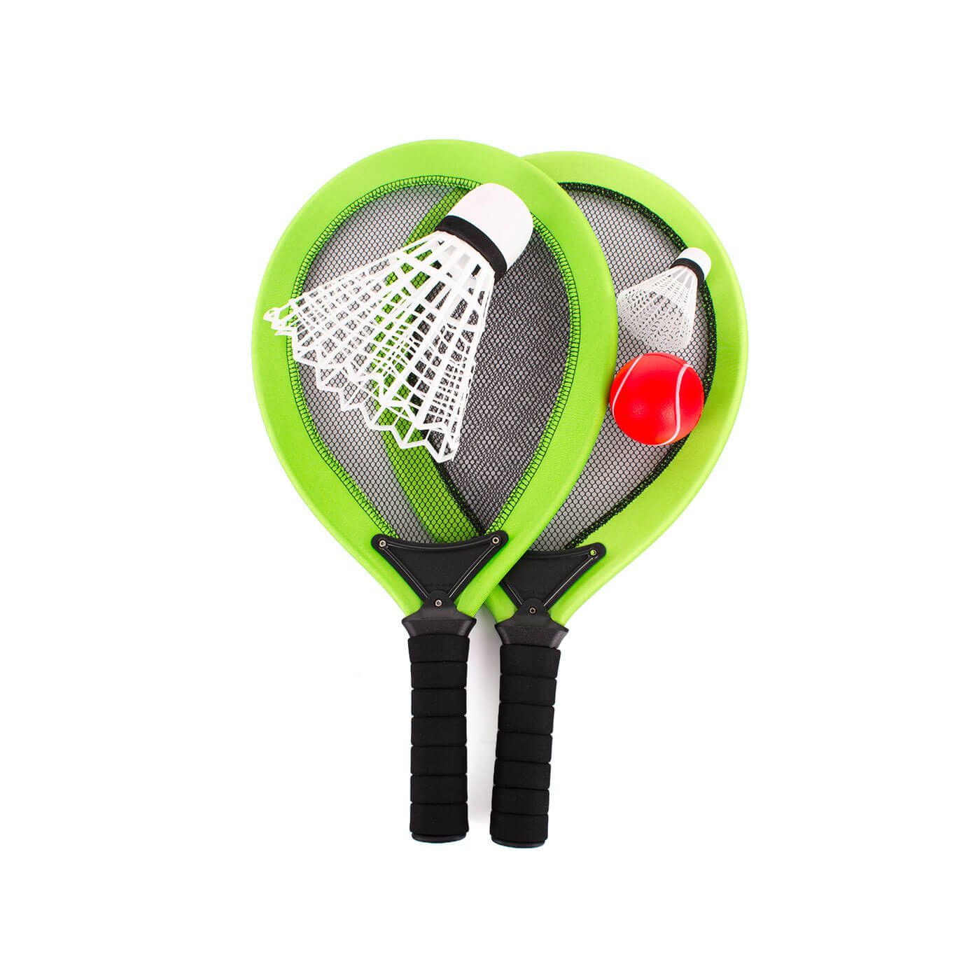 Zestaw rakietek plażowych z piłeczką i dużą lotką, paletki dla dzieci