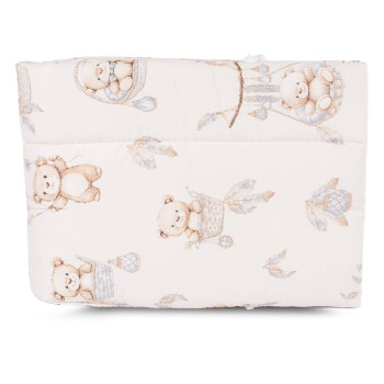 Uniwersalny Ochraniacz do łóżeczka niemowlęcego bawełna, wiązany