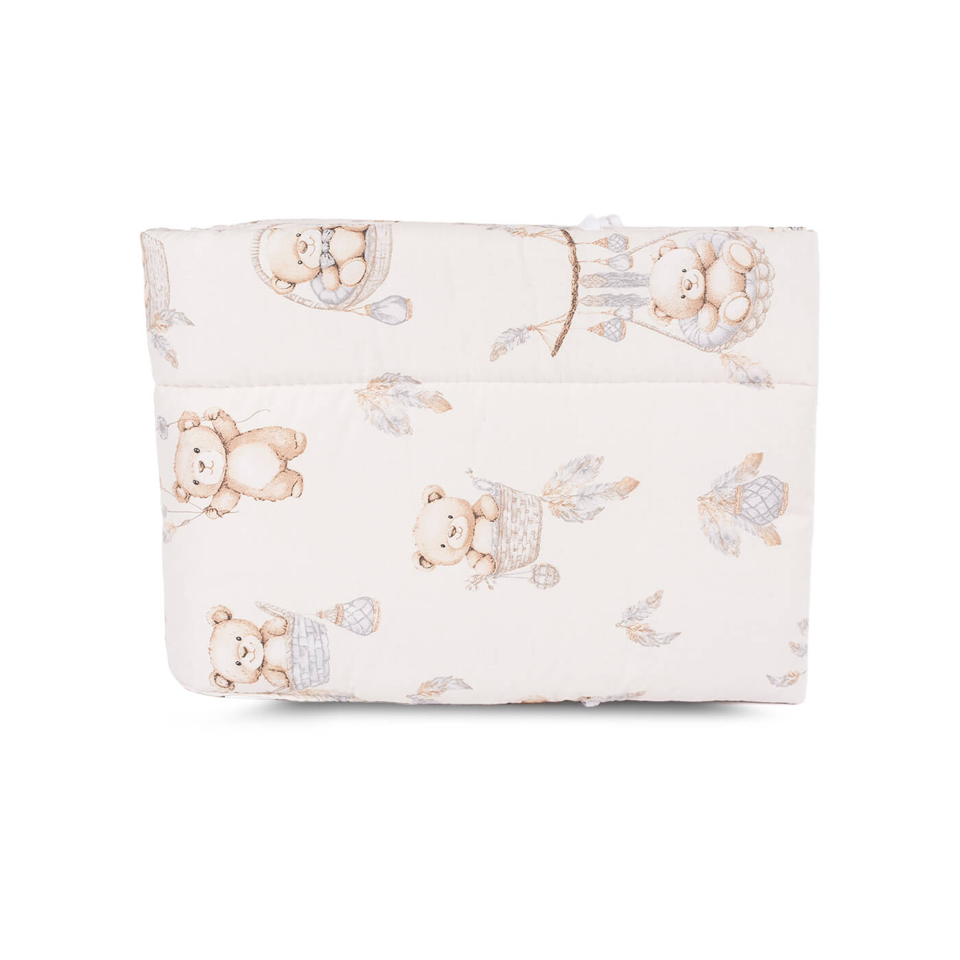 Uniwersalny Ochraniacz do łóżeczka niemowlęcego bawełna, wiązany