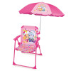 Krzesełko plażowe z parasolką leżak dziecięcy Psi Patrol dla dziewczynki