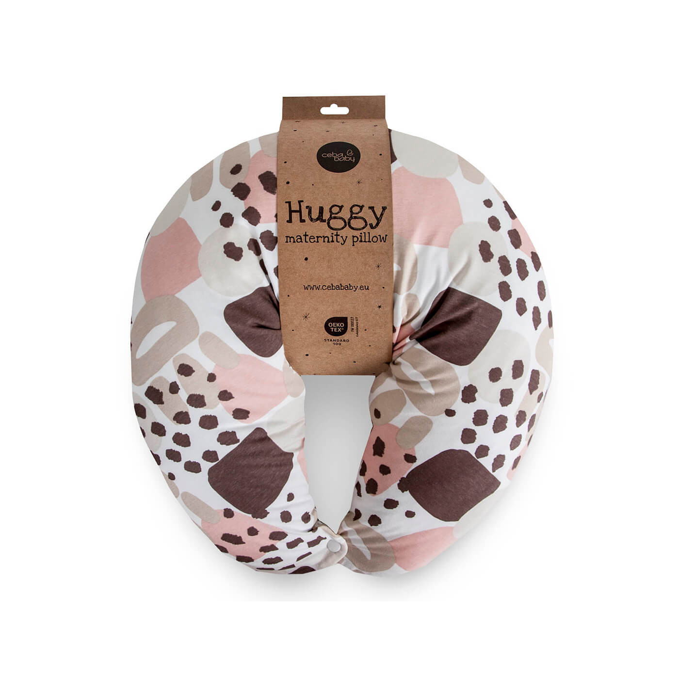 Poduszka do spania w ciąży  rogal do karmienia dla mamy Cebuszka Boho