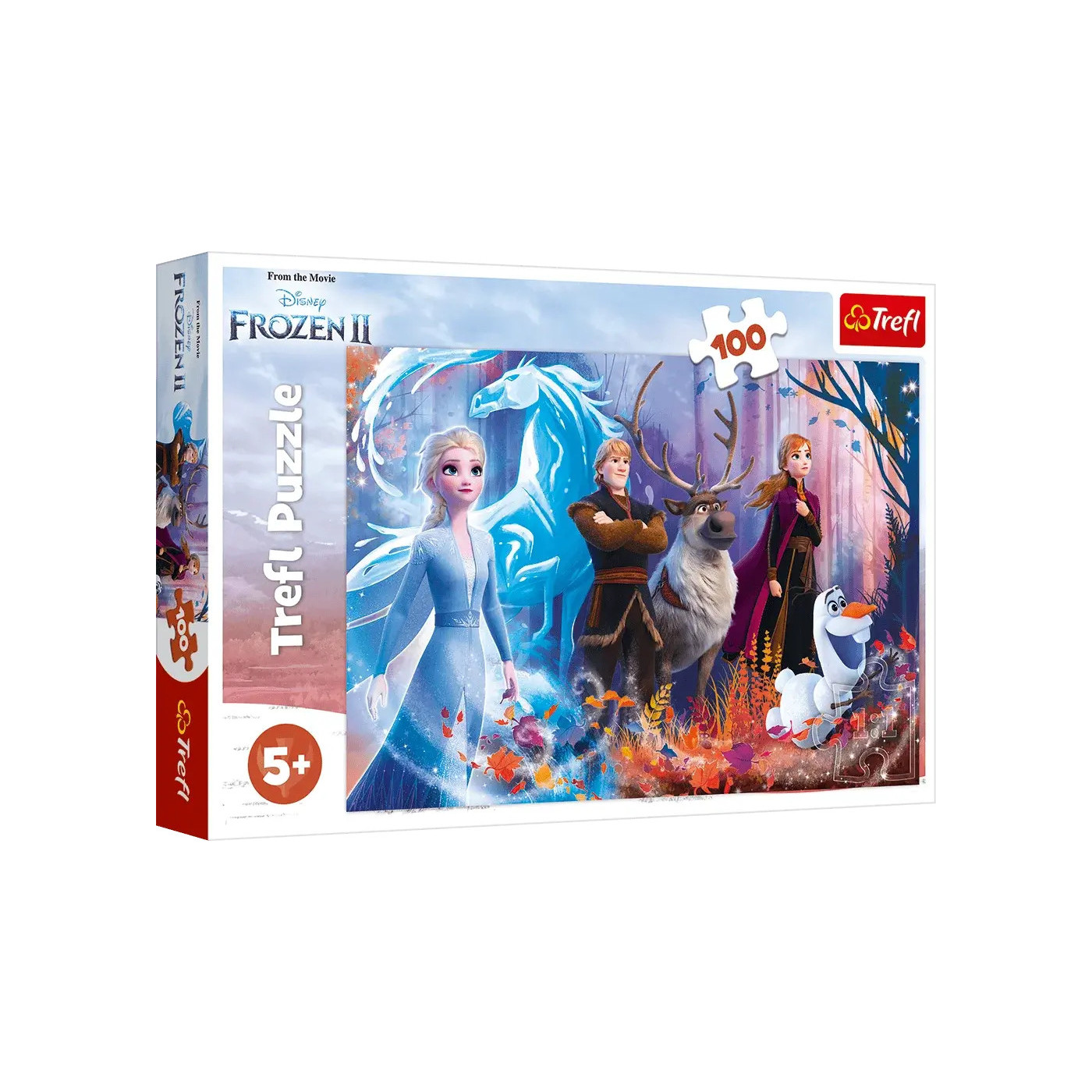 Trefl Puzzle 100 el. Magia Krainy Lodu  - puzzle dla dzieci Frozen