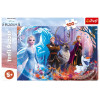 Trefl Puzzle 100 el. Magia Krainy Lodu - puzzle dla dzieci Frozen