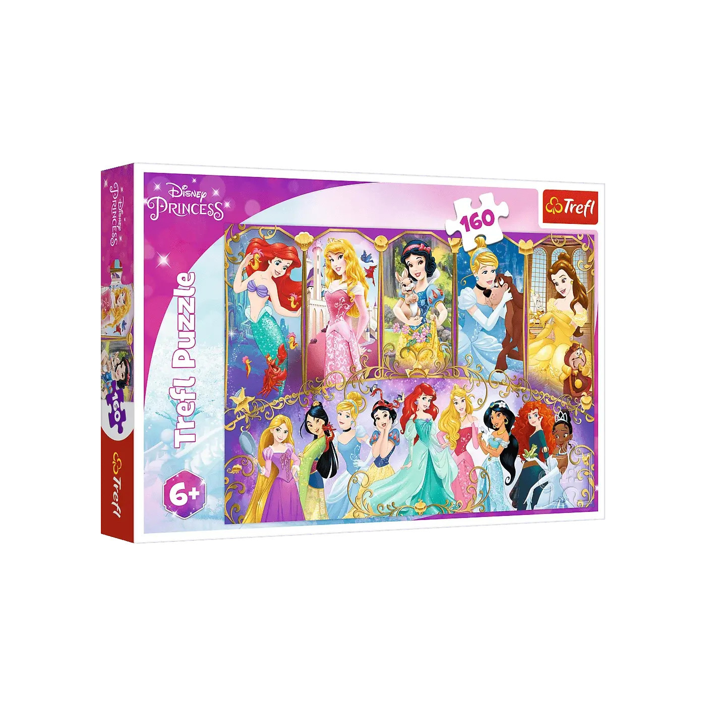 Puzzle 160 el. Portrety Księżniczek Disney Princess puzzle dla dziewczynki 6+