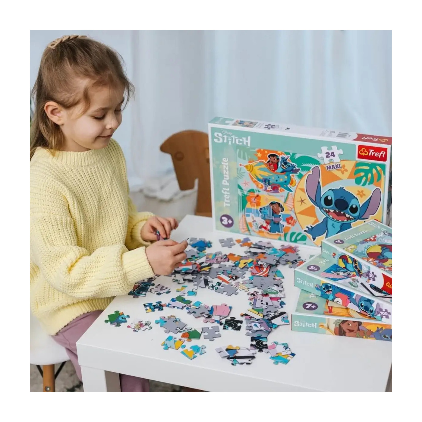 Puzzle Maxi 24 el. Lilo & Stitch wesoły dzień duże elementy 3+