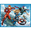 Puzzle 2w1 Avengers 30 i 48 el. + memos 24 el. Bohaterowie w akcji Trefl 3+
