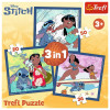Puzzle 3w1 Lilo i Stitch - Czas ze Stitchem Trefl puzzle dla dzieci 3+