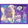 Puzzle 4w1 Dzień Kuromi Hello Kitty puzzle dla dziewczynki - 4 obrazki 4+
