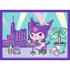 Puzzle 4w1 Dzień Kuromi Hello Kitty puzzle dla dziewczynki - 4 obrazki 4+