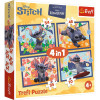 Puzzle 4w1 Lilo & Stitch Wakacje na Hawajach Trefl - 4 obrazki 4+