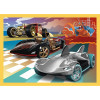 Puzzle 4w1 Hot Wheels Pojazdy samochody Trefl - 4 obrazki 4+